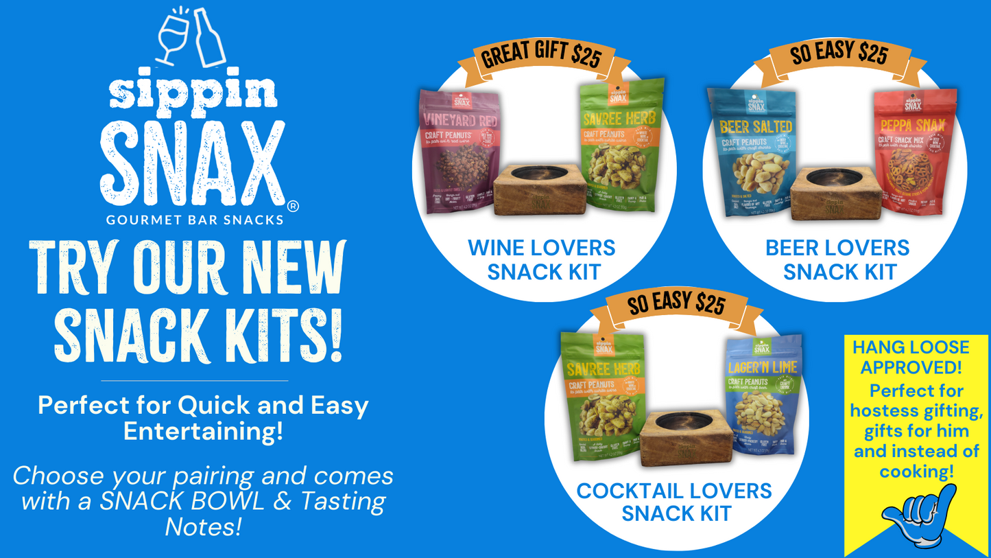 SIPPIN SNAX Wine Lovers Snack Kit