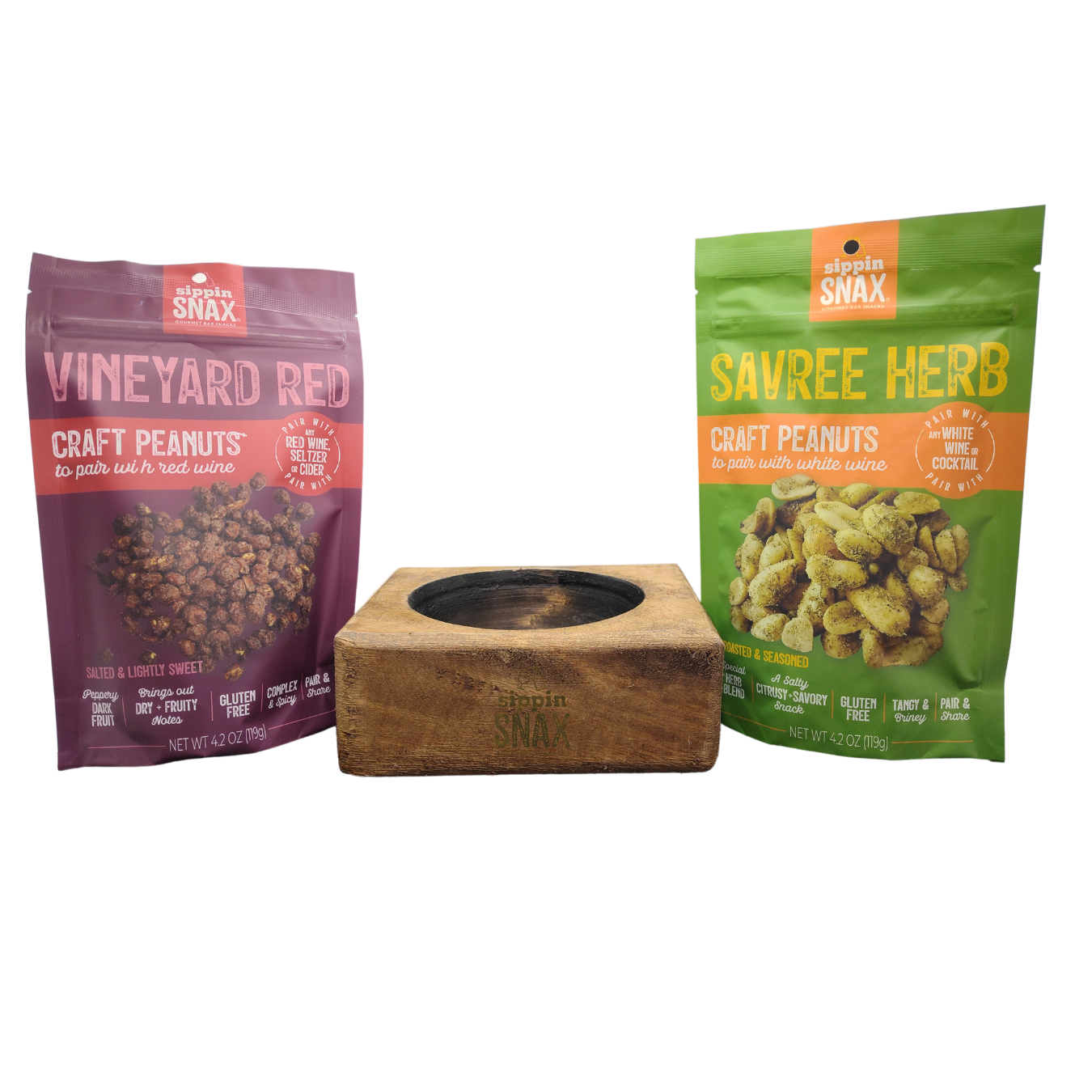 SIPPIN SNAX Wine Lovers Snack Kit