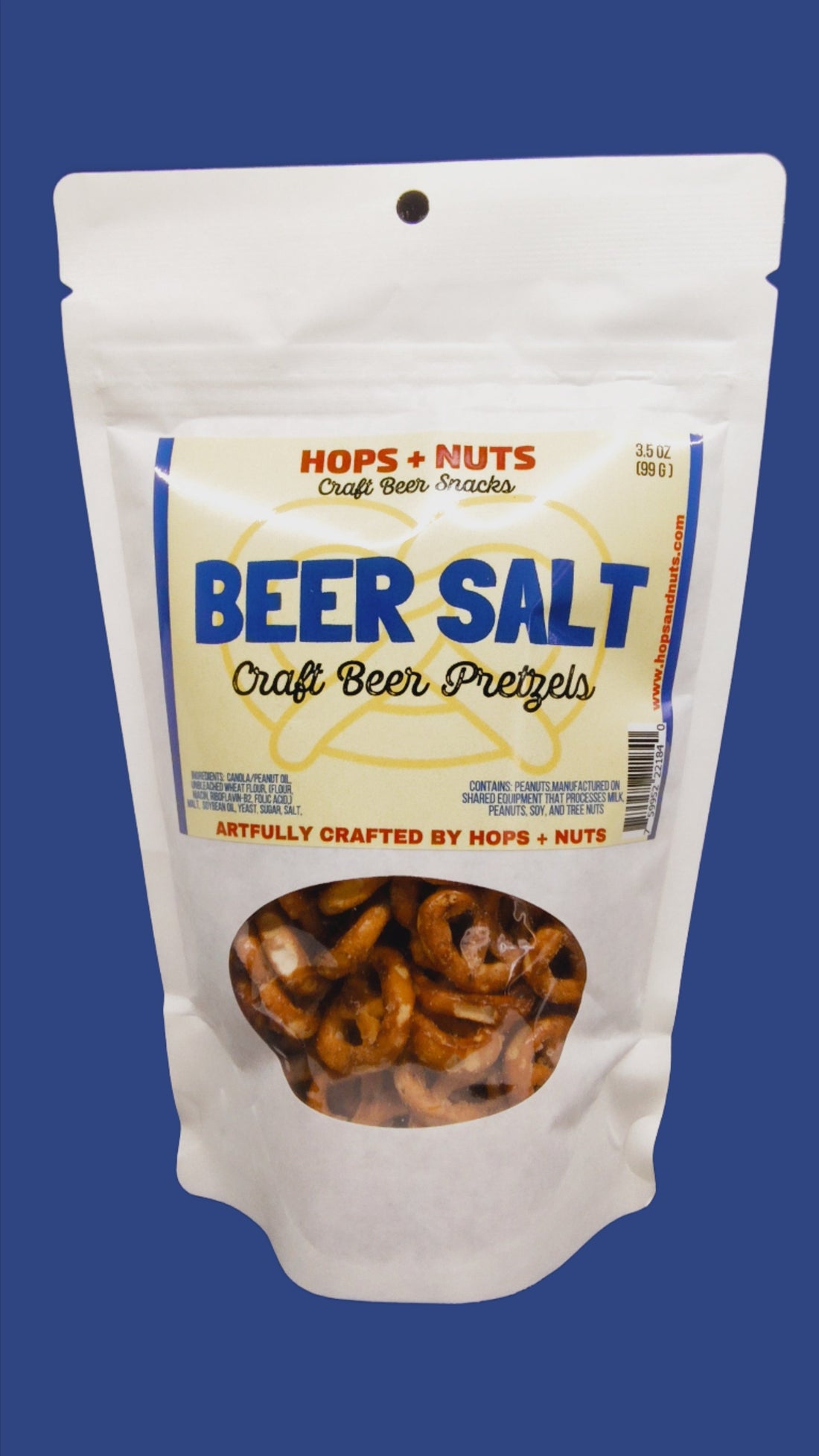 Beer Salt Craft Pretzels 3.4 oz  CASE (12 CT)
