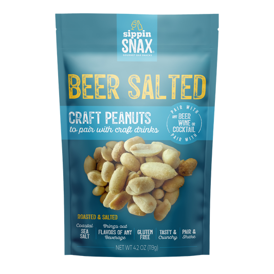 SIPPIN SNAX Beer Salted Craft Peanuts